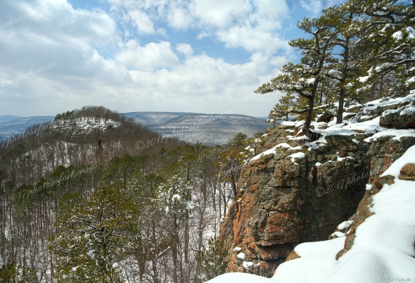 20 Sams Throne Winterime Vista - Professional Arkansas Ozark Gallery No 3 photography by Paul Caldwell
